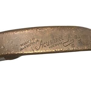 Vintage 34" Acushnet Bulls Eye John Reuter Jr Blade Style Putter Golf Club Green